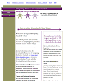 Tablet Screenshot of integratingstandards.org